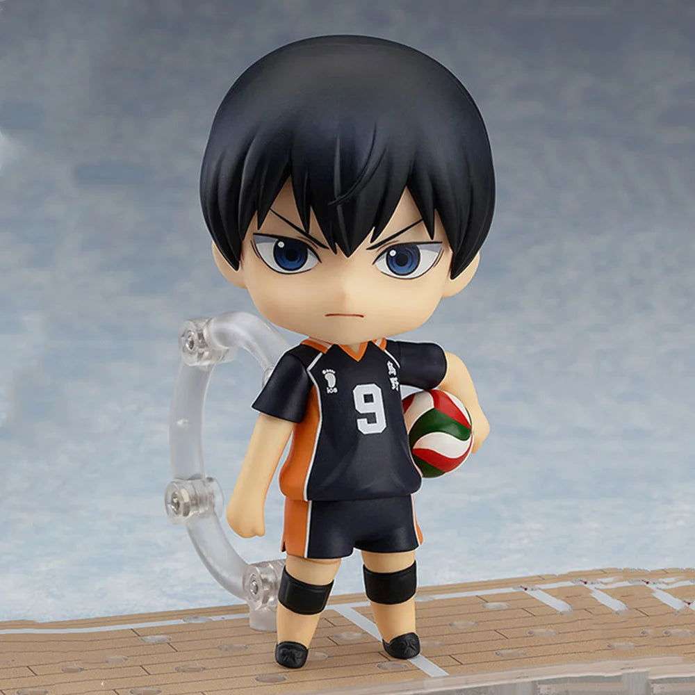 Haikyu Anime Mini Figurines, Hinata Shoyo, Kageyama Tobio, Oikawa Tooru, Kozume Kenma. Cute Kawaii Chibi Action Sport Figures 10 cm