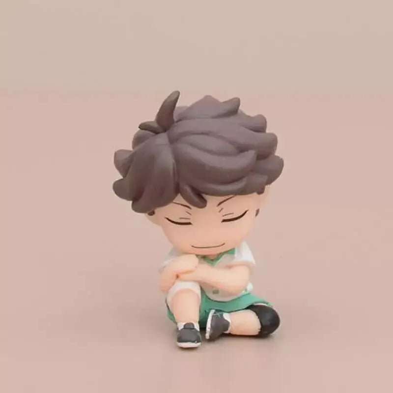 Haikyu Chibi Kawaii Anime Figurines, Wakatoshi Hajime Kotaro Toru Anime Figures 2 in