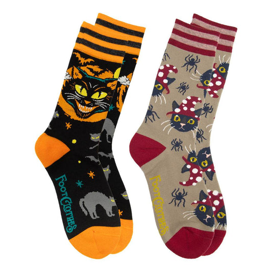 Halloween Kitties Crew Sock Pack | 2 Designs - 