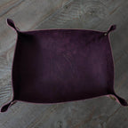 Hand Made Italian Purple Pueblo Leather DND Dice Tray - 