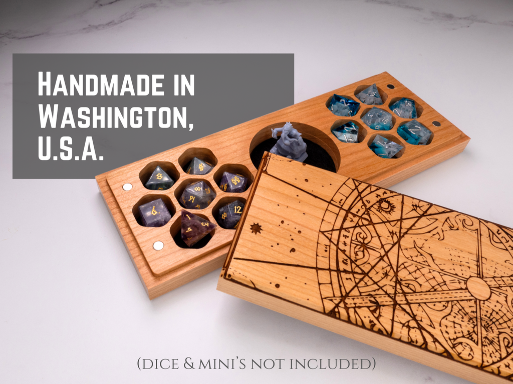 Astrolabe | Engraved Dual Hex Dice Vault