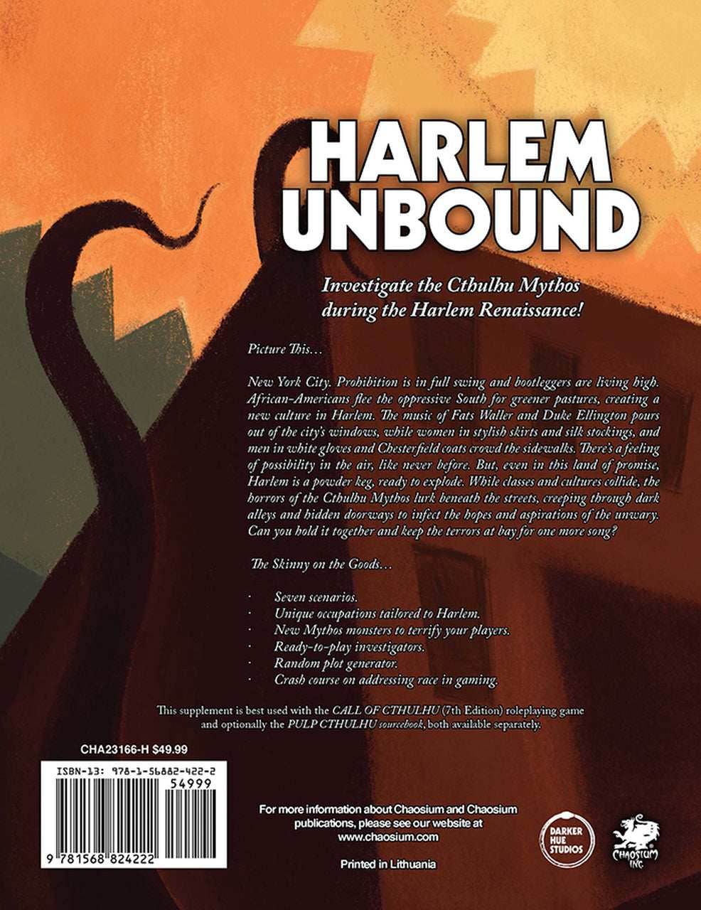 Call of Cthulhu: Harlem Unbound 2nd Edition - 