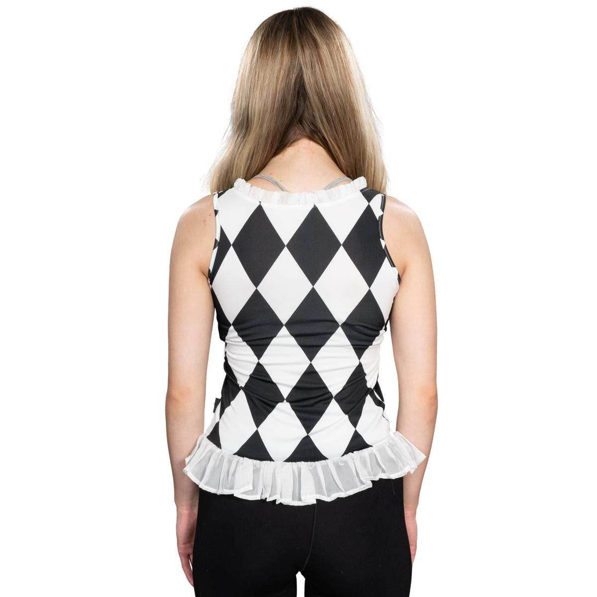 Harley Girl Super Villain Halloween Cosplay Jacket & Shirt Costume Set - S