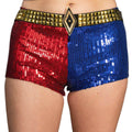 SS Movie Replica Harley Quinn Halloween Cosplay Costume Shorts with Belt - XS