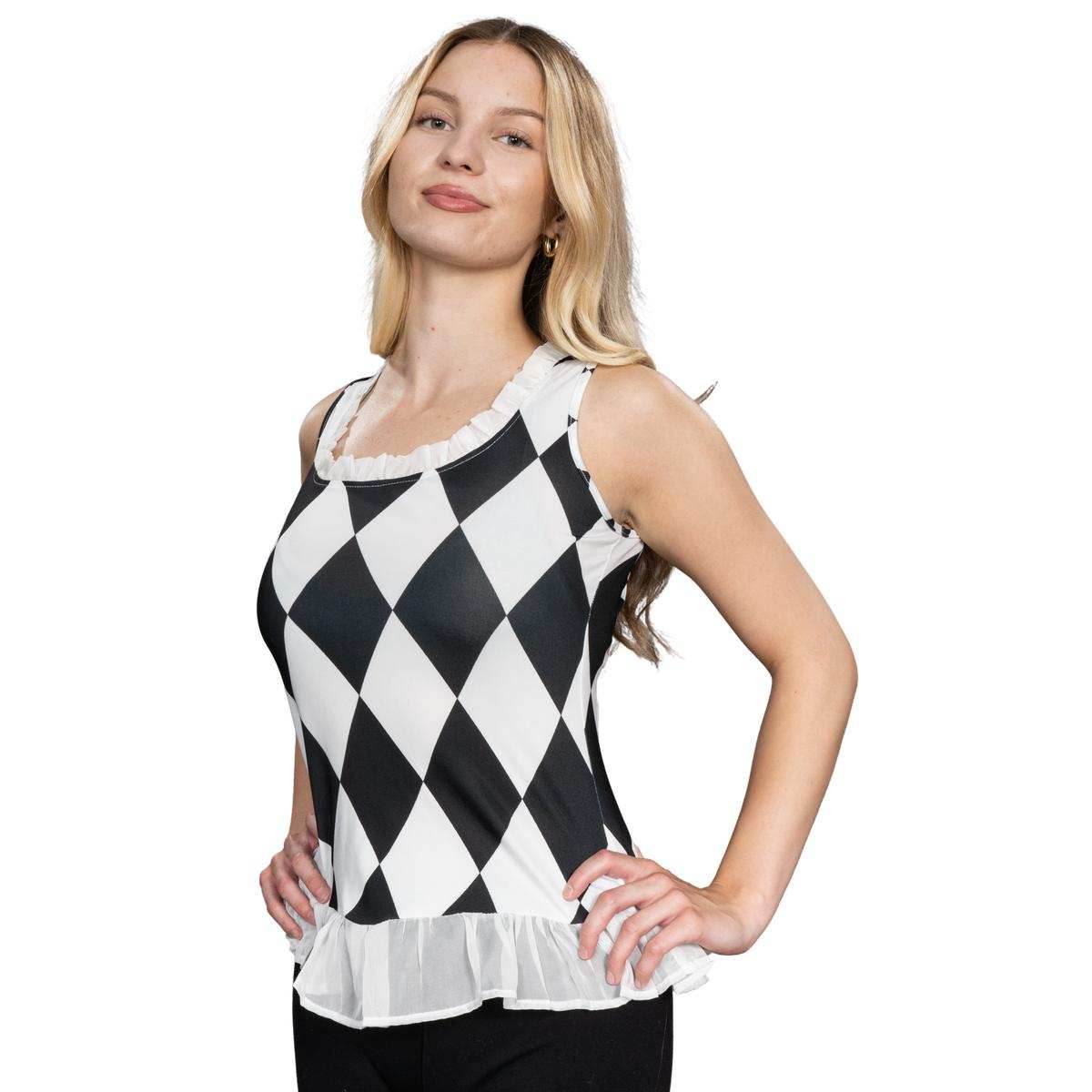 Harley Girl Super Villain Halloween Cosplay Jacket & Shirt Costume Set - S