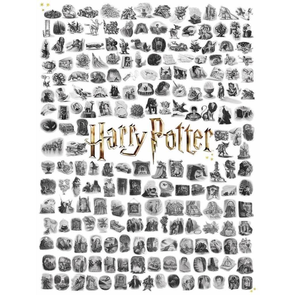 Harry Potter Chapter Art 1000 Piece Jigsaw Puzzle NYPC - 