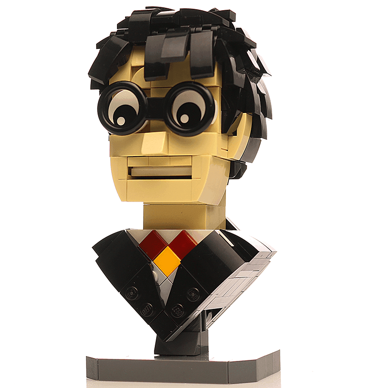 Harry Potter Bust MOC made using LEGO parts - 