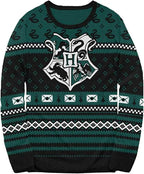 Harry Potter Slytherin Xmas Patterns Ugly Christmas Sweater - S
