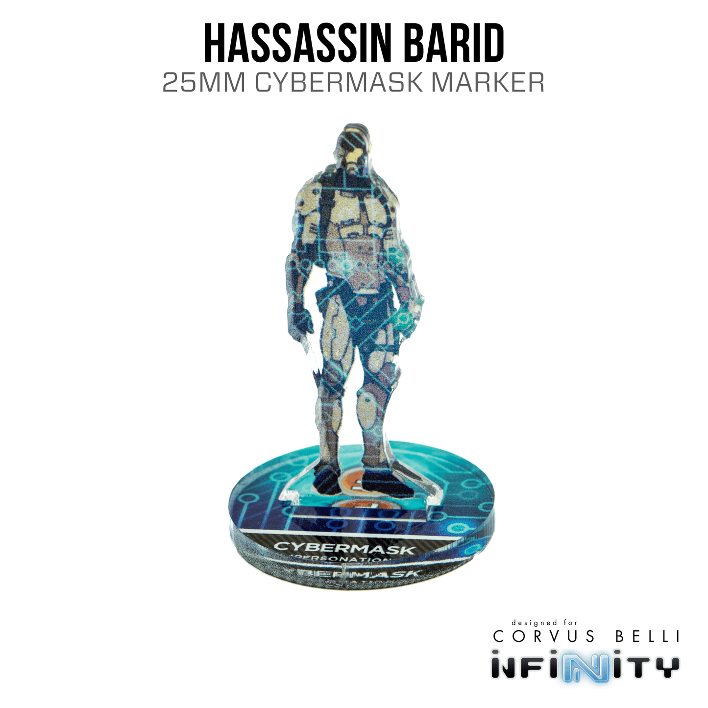 Infinity 3D Markers: Hassassin Barid (25mm Cybermask) - A