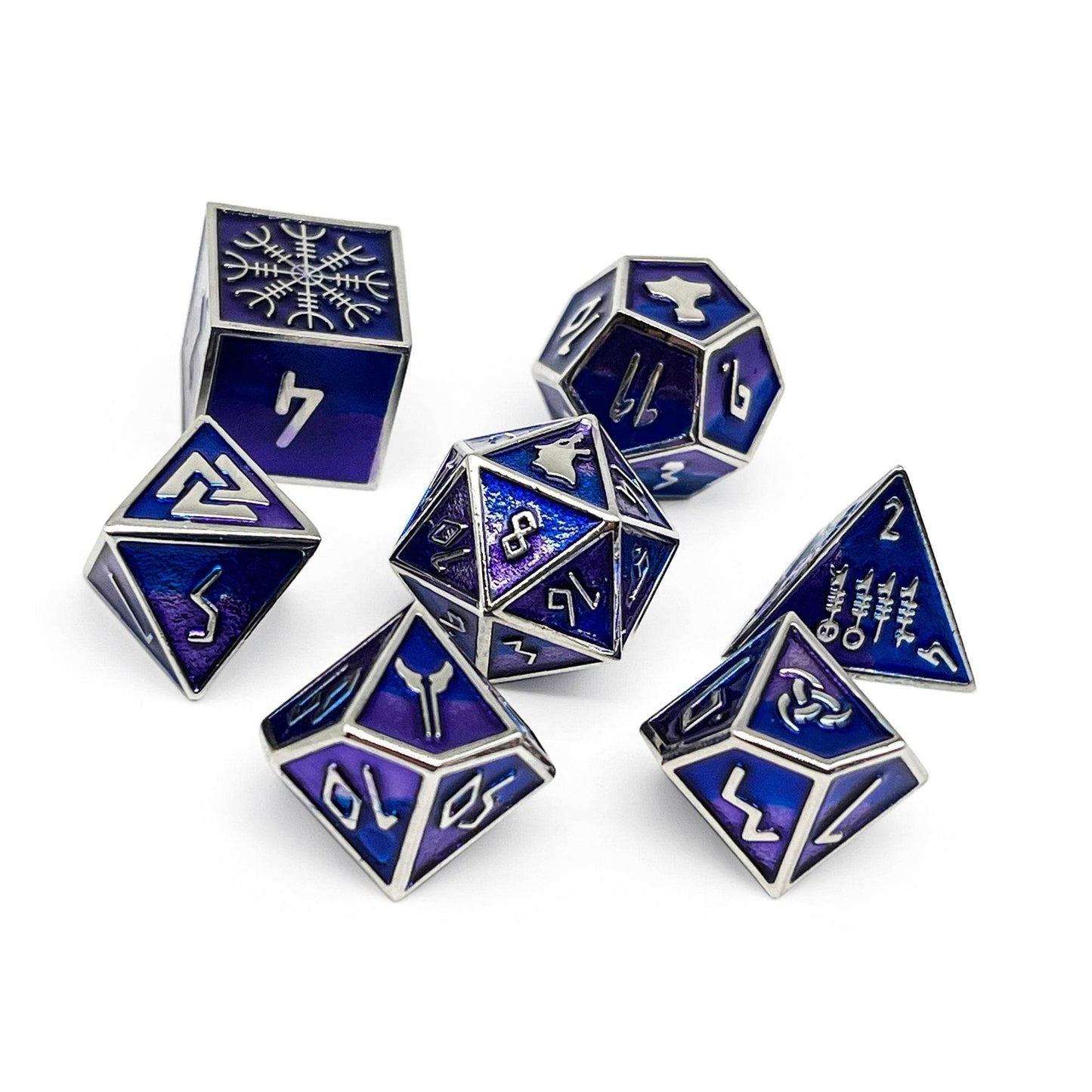 Hati - Norse Themed Metal Dice Set - 