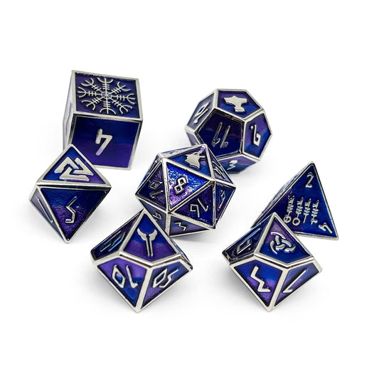 Hati - Norse Themed Metal Dice Set - 
