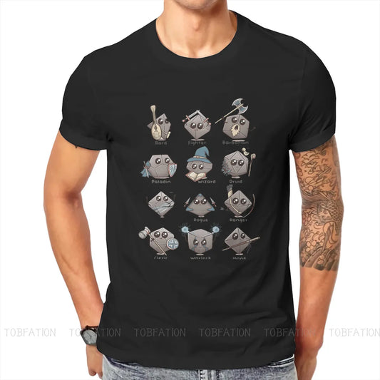 DnD Game Fabric TShirt Kawaii Classic T Shirt Homme Men Clothes Printing Trendy