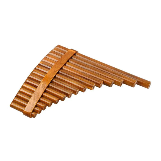 Pan Flute For Beginner 15 Pipes Environmental Wooden G Tone Pan Pipe Instrument Chinese Traditional Musical Instrument Cleani