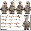 Marine Recon Desert Fire Team - Elite 4-Man Tactical Team - Mil-Blox