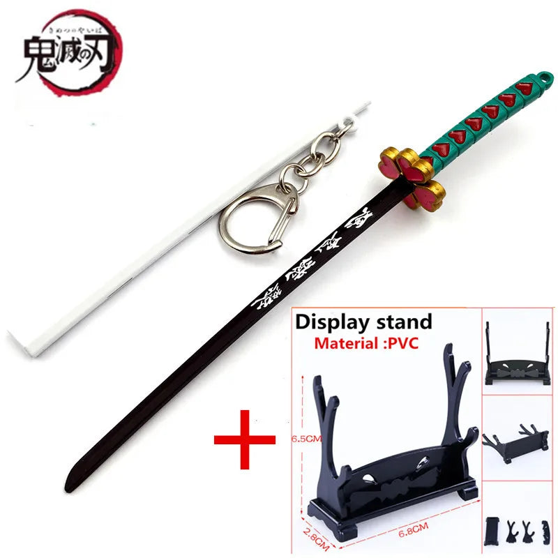 Japan Kimetsu no Yaiba Sword Keychain Cartoon Kamado Tanjirou Blade Of Ghost Weapons anime accessories cosplay Gift