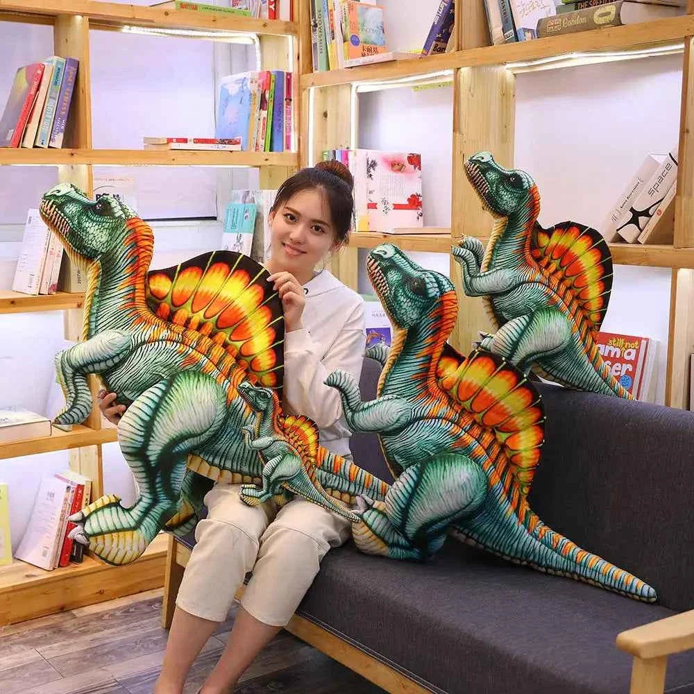Spinosaurus Plush Toy – Giant Realistic Dinosaur Stuffed Animal Pillow