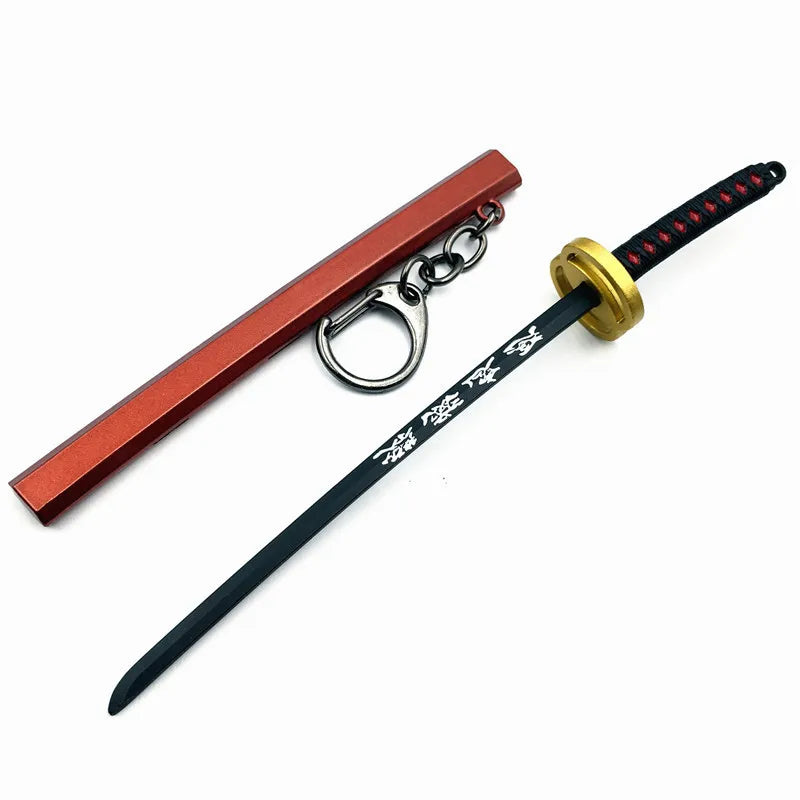 Japan Kimetsu no Yaiba Sword Keychain Cartoon Kamado Tanjirou Blade Of Ghost Weapons anime accessories cosplay Gift