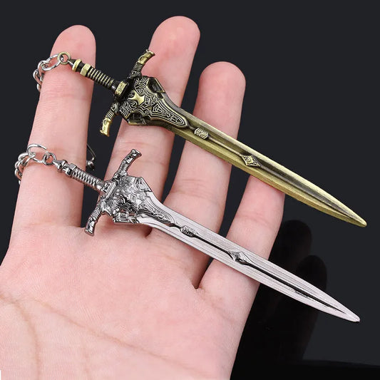 SG haute qualité âmes sombres 3 Artorias épée porte-clés pendentifs Abyss Walker chevaliers épée hommes sac de voiture porte-clés Cosplay bijoux