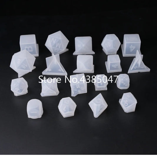 DIY 3D Dice Series of Jewelry Making Tools Number Gamer Tools Silicone UV Resin Jewelry Molds