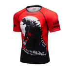 Godzilla Men's Quick Dry Short Sleeve Tech Shirt (M, L, XL, 2XL) - Godzilla / M