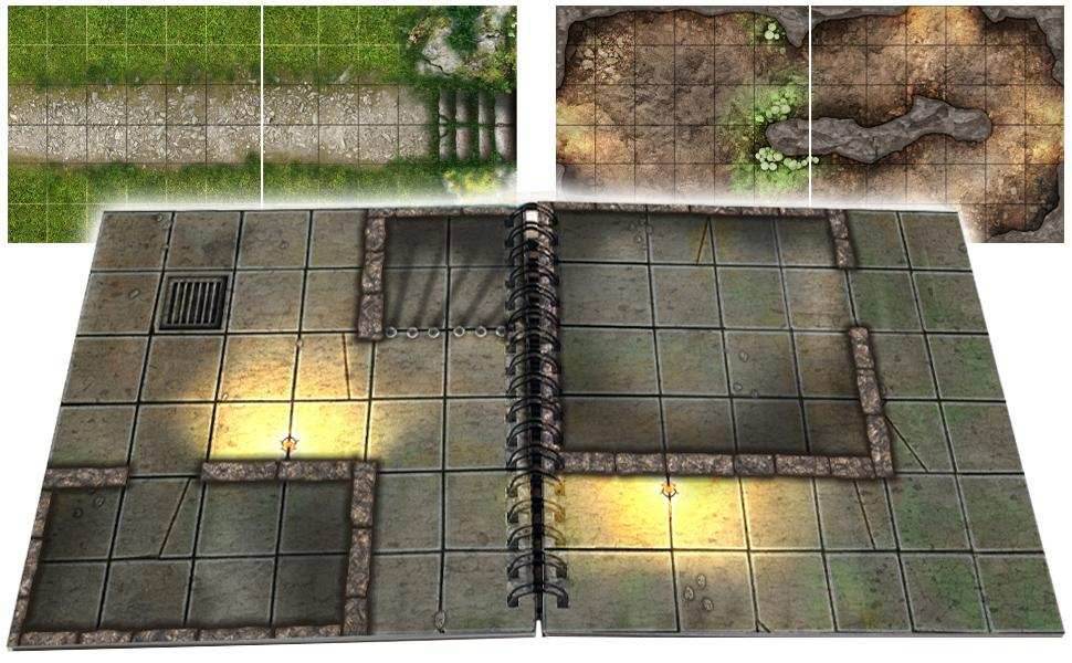 Little Book of Battle Mats: Dungeon Edition - 