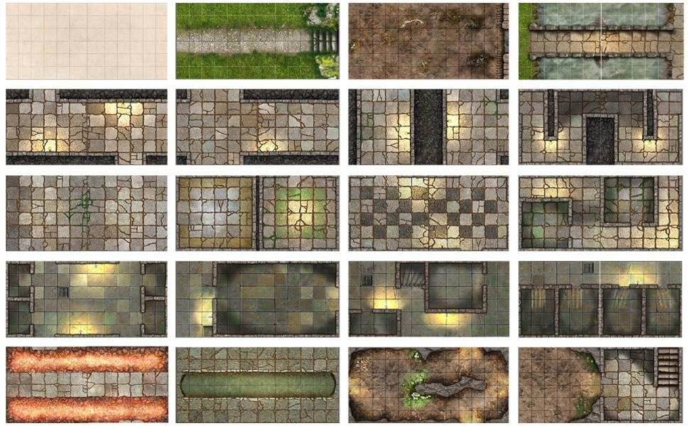 Little Book of Battle Mats: Dungeon Edition - 