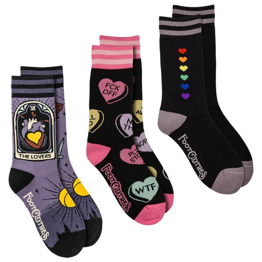 Heart Crew Sock Pack | 3 Designs - 
