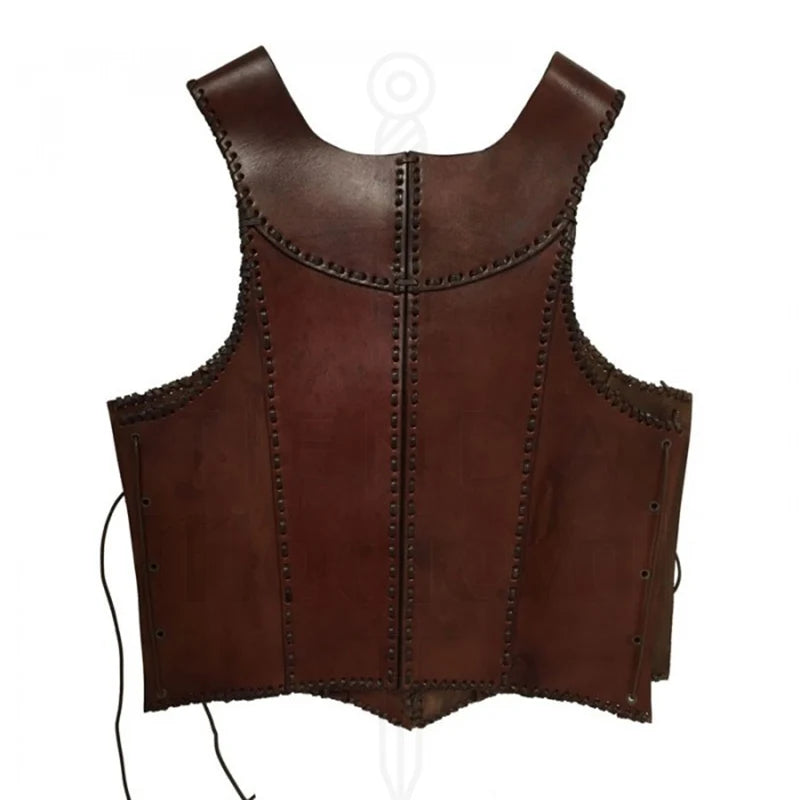 Medieval Steampunk Doublet Coat Leather Vest Armor Viking Jerkin Outfit Larp Warrior Pirate Knight Cosplay Costume For Men Women