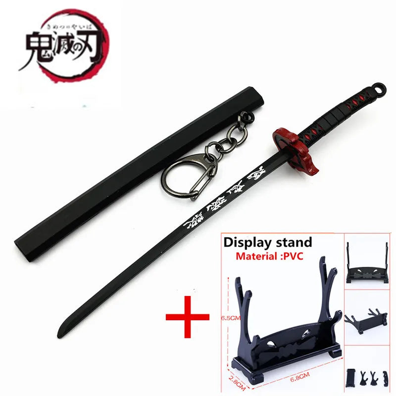 Japan Kimetsu no Yaiba Sword Keychain Cartoon Kamado Tanjirou Blade Of Ghost Weapons anime accessories cosplay Gift