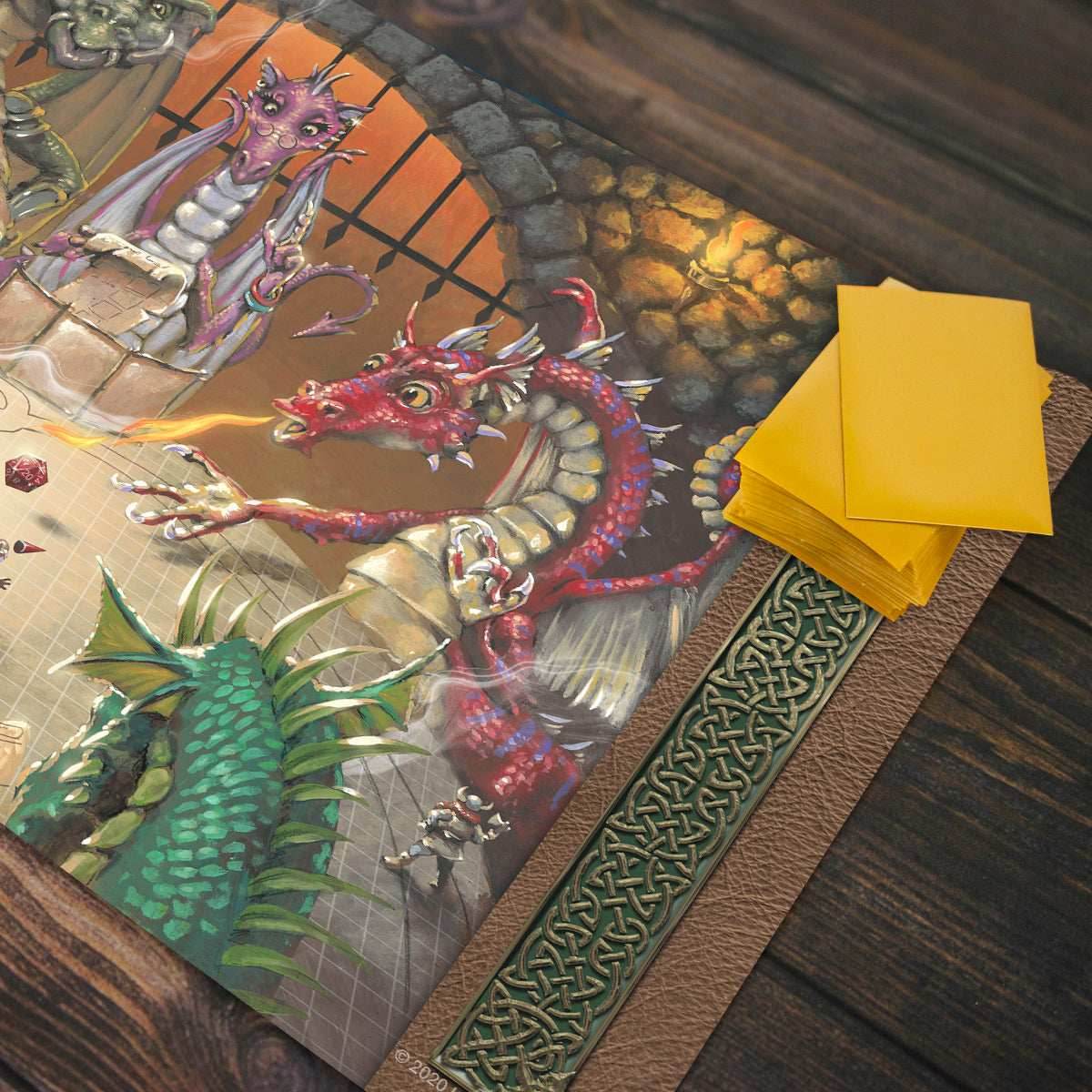 Dragons and Dungeons...and Dragons Playmat - Standard Playmat / No Border / Plain