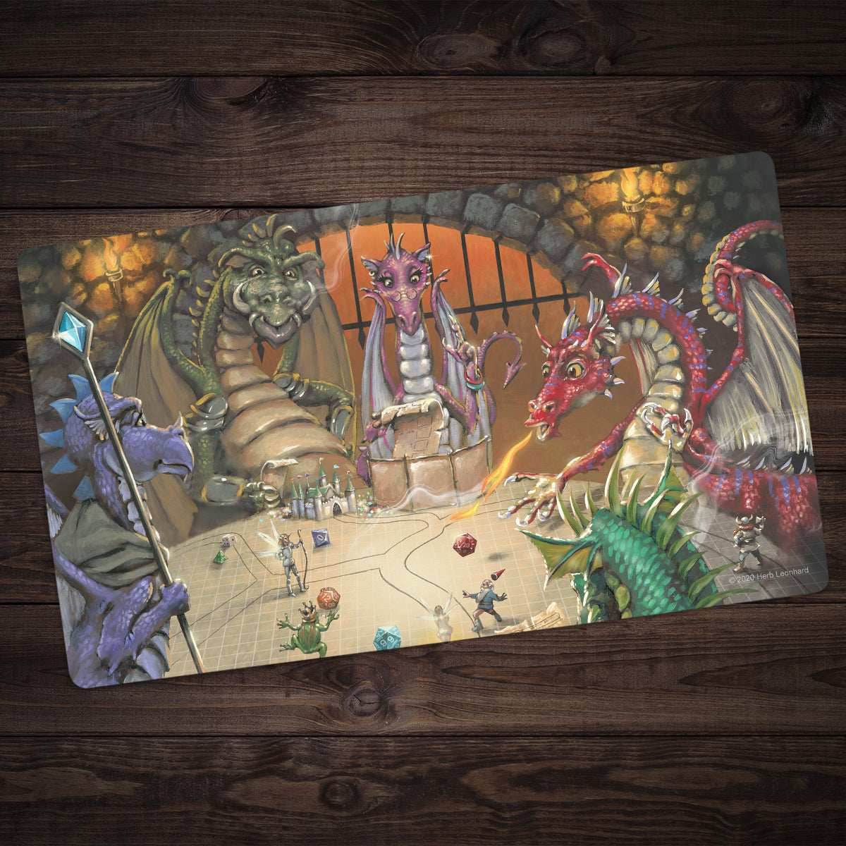 Dragons and Dungeons...and Dragons Playmat - Standard Playmat / No Border / Plain
