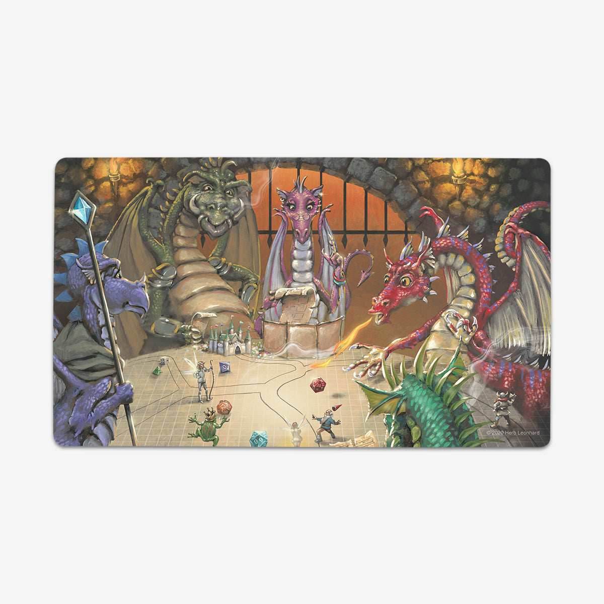 Dragons and Dungeons...and Dragons Playmat - Standard Playmat / No Border / Plain