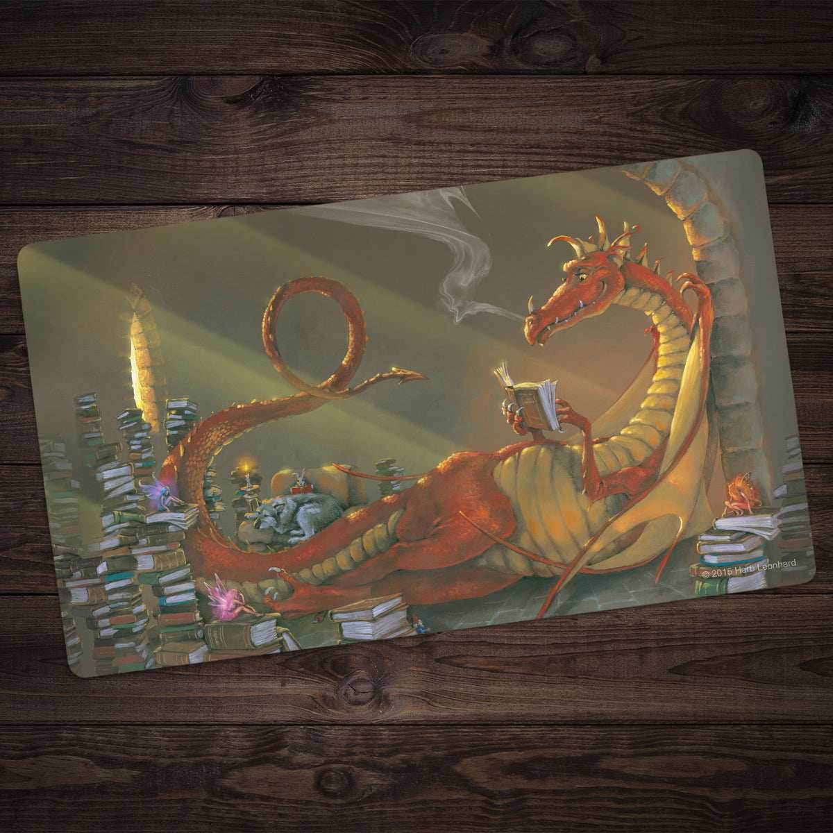 The Reading Dragon Playmat - Standard Playmat / Plain
