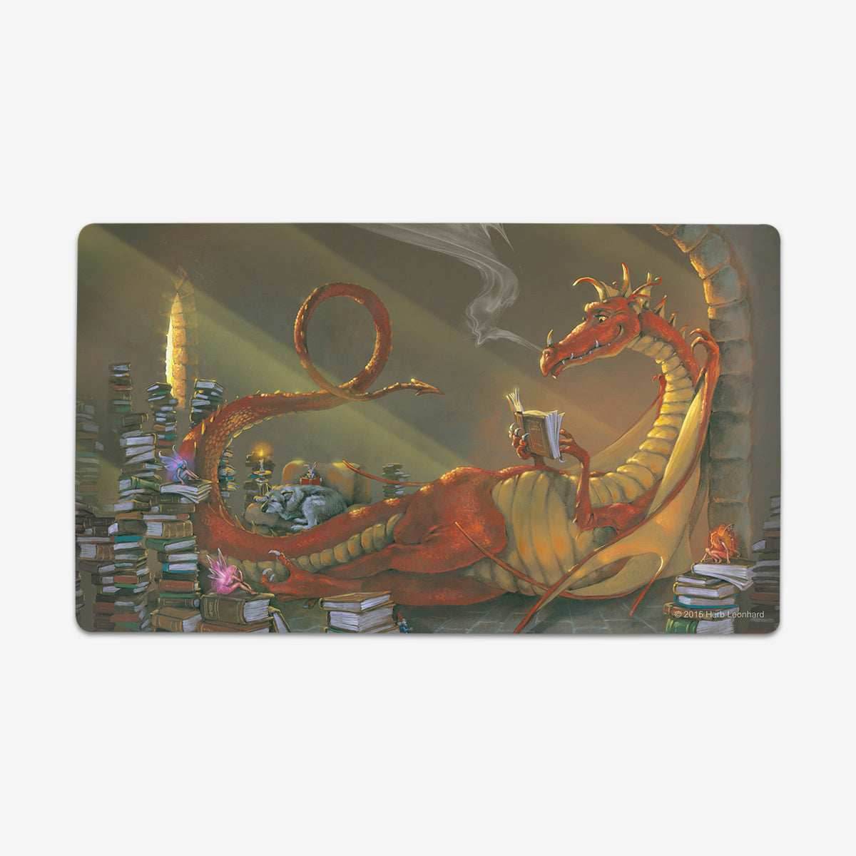 The Reading Dragon Playmat - Standard Playmat / Plain