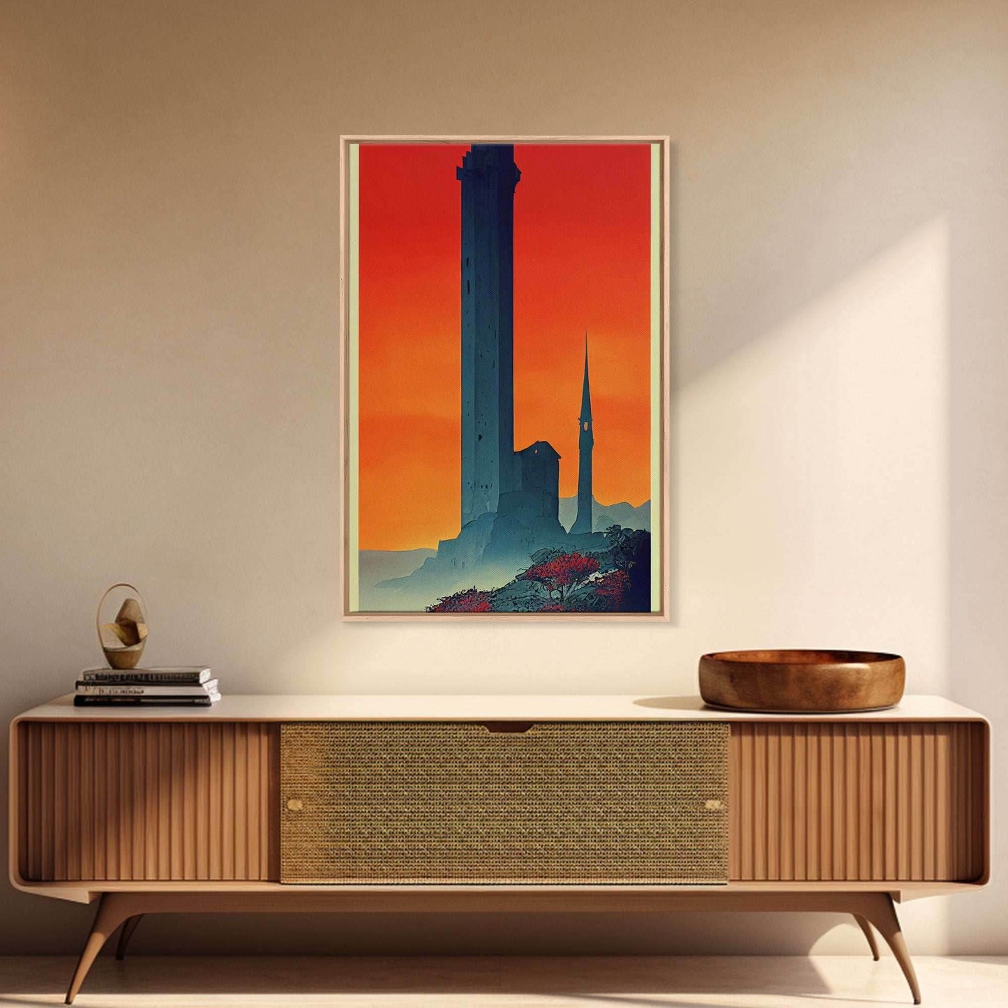 The Dark Tower, Fantasy RPG Concept Art, Wall art, framed canvas print, framed painting - 8x12 Inches / Gallery Wrap Canvas - Ready To Hang