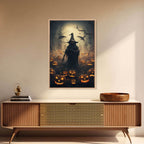 Halloween Art Print, Dark Fantasy Art, Dark Wall Art, Spooky Decor, Goth Decor, Canvas Print, Wall Art, Vertical Print, Creepy Wall Art - 8x12 Inches / Gallery Wrap Canvas - Ready To Hang