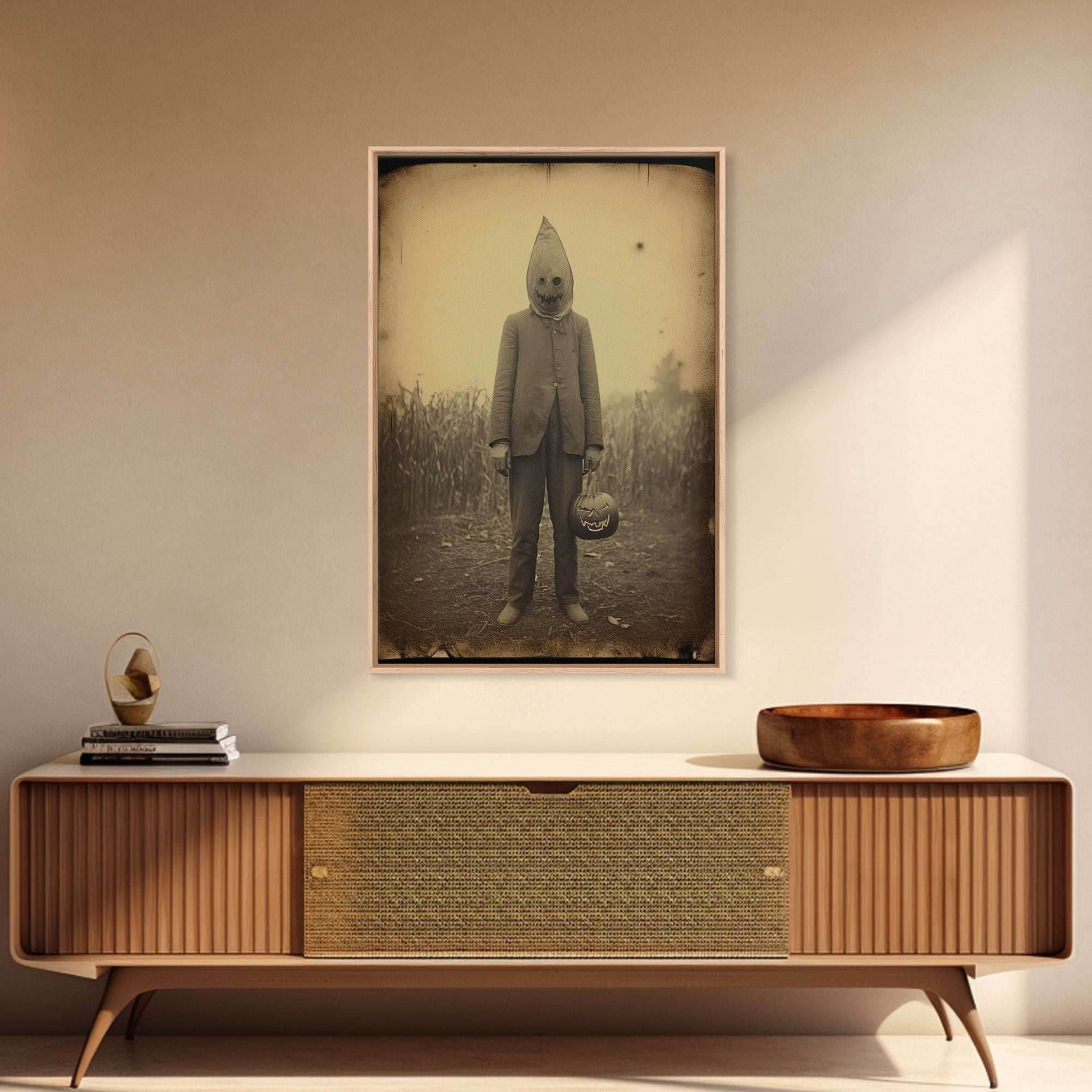 Horror Home Decor, Spooky Halloween, Creepy Wall Art, Dark Fantasy, Canvas Print, Wall Art, Vertical Print, Home Decor, Wall Decor - 8x12 Inches / Gallery Wrap Canvas - Ready To Hang