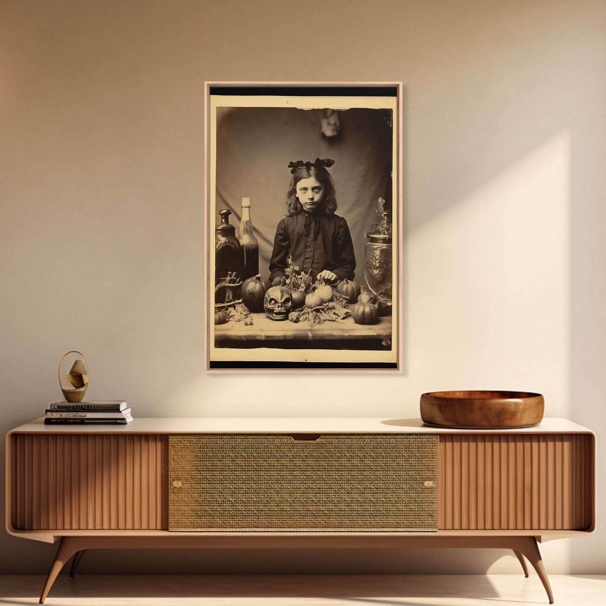 Spooky Room Decor, Gothic Wall Decor, Horror Art, Dark Fantasy, Occult Art, Canvas Print, Wall Art, Vertical Print, Home Decor, Wall Decor - 8x12 Inches / Gallery Wrap Canvas - Ready To Hang