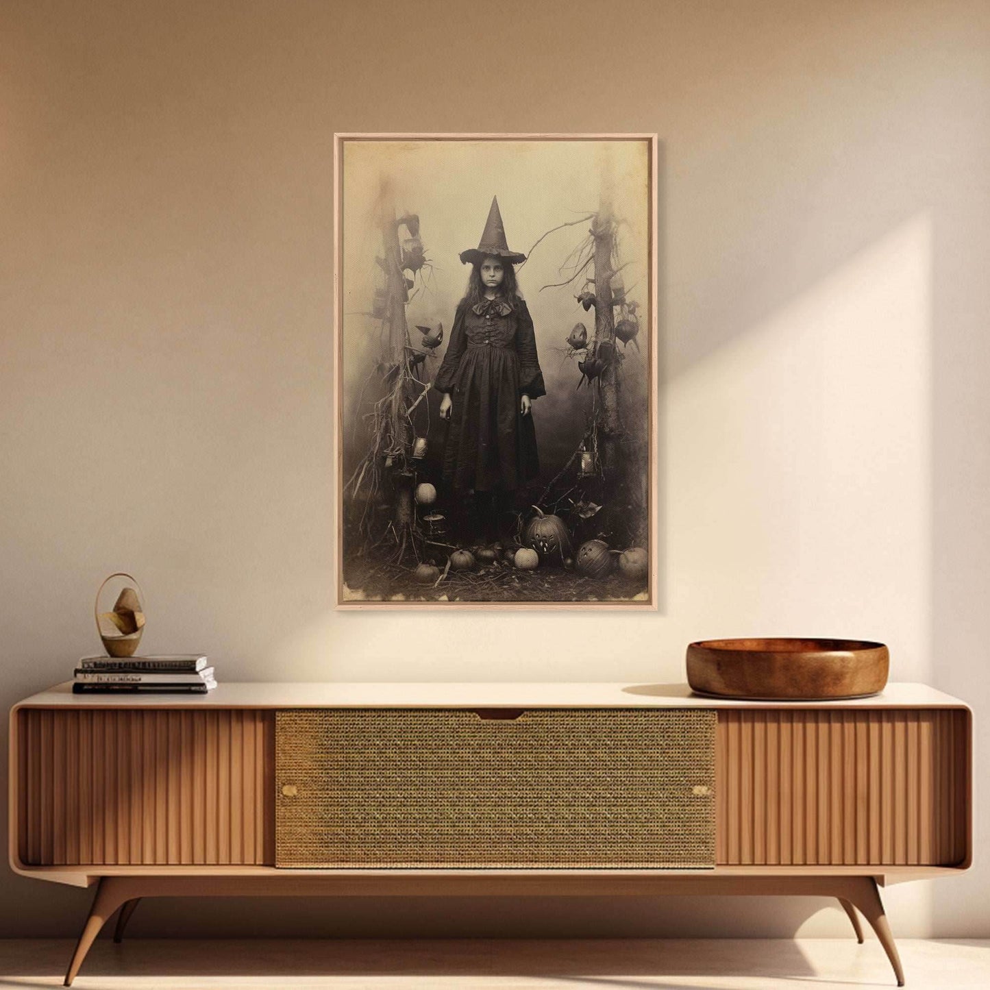 Witchy Wall Art, Moody Wall Art, Gothic Wall Art, Dark Fantasy, Horror Art, Canvas Print, Wall Art, Vertical Print, Home Decor, Wall Decor - 8x12 Inches / Gallery Wrap Canvas - Ready To Hang