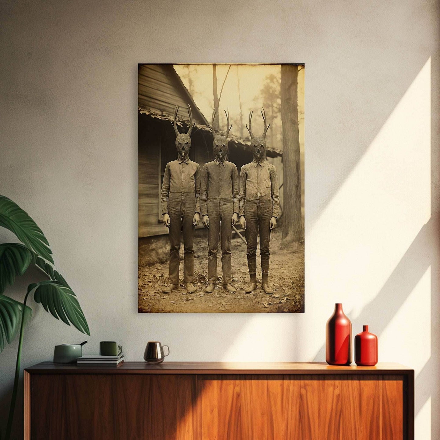 Creepy Wall Art, Dark Fantasy Art, Dark Wall Art, Spooky Art, Gothic Wall Art, Canvas Print, Wall Art, Vertical Print, Horror Decor - 8x12 Inches / Gallery Wrap Canvas - Ready To Hang