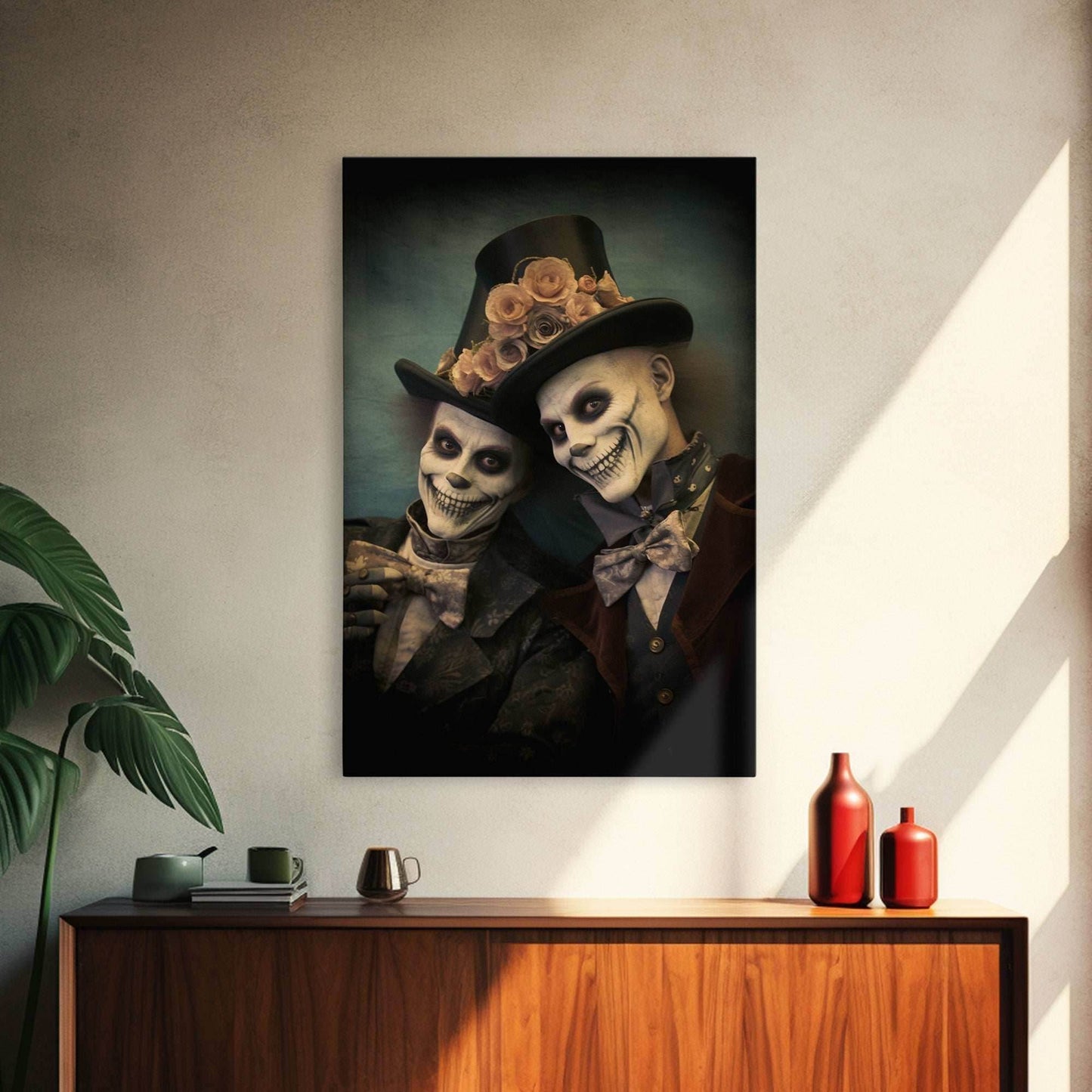 Dark Fantasy, Goth Wall Art, Gothic Wall Decor, Spooky Art, Creepy Wall Art, Canvas Print, Wall Art, Vertical Print, Home Decor, Room Decor - 8x12 Inches / Gallery Wrap Canvas - Ready To Hang
