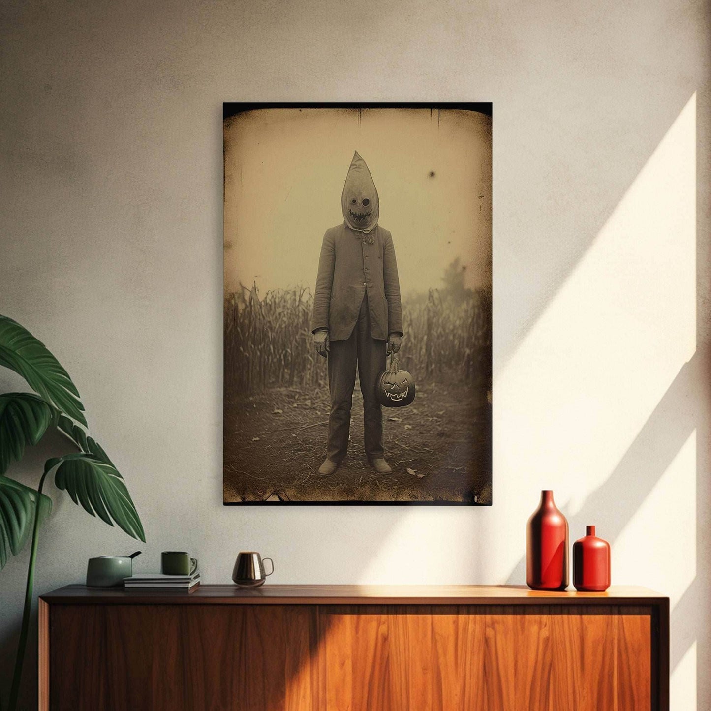 Horror Home Decor, Spooky Halloween, Creepy Wall Art, Dark Fantasy, Canvas Print, Wall Art, Vertical Print, Home Decor, Wall Decor - 8x12 Inches / Gallery Wrap Canvas - Ready To Hang