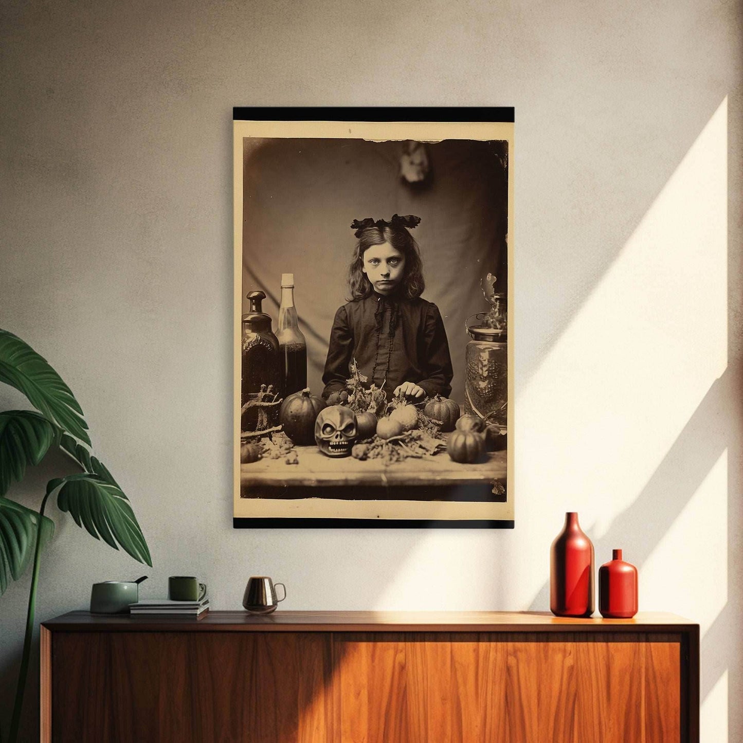 Spooky Room Decor, Gothic Wall Decor, Horror Art, Dark Fantasy, Occult Art, Canvas Print, Wall Art, Vertical Print, Home Decor, Wall Decor - 8x12 Inches / Gallery Wrap Canvas - Ready To Hang