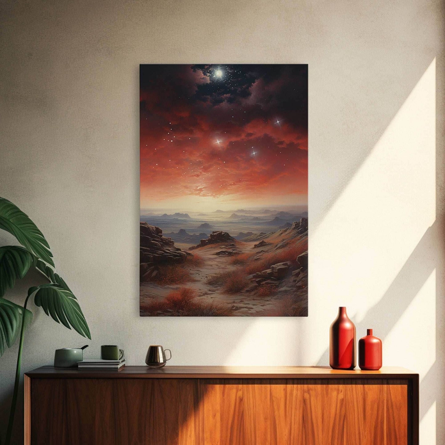 Sci Fi Wall Art, Fantasy Artwork, Space Wall Art, Tiny House Decor, Canvas Print, Wall Art, Vertical Art, Moving Gift, Game Room Decor - 8x12 Inches / Gallery Wrap Canvas - Ready To Hang