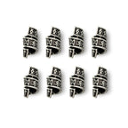 Rune Beard Rings - (Silver - 4) - 