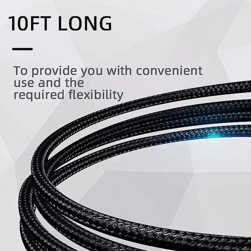 DATA FROG PS5 Controller Charging Cable | 10ft USB Type C Fast Charge Cord for Sony PlayStation 5 and Xbox Series X|S