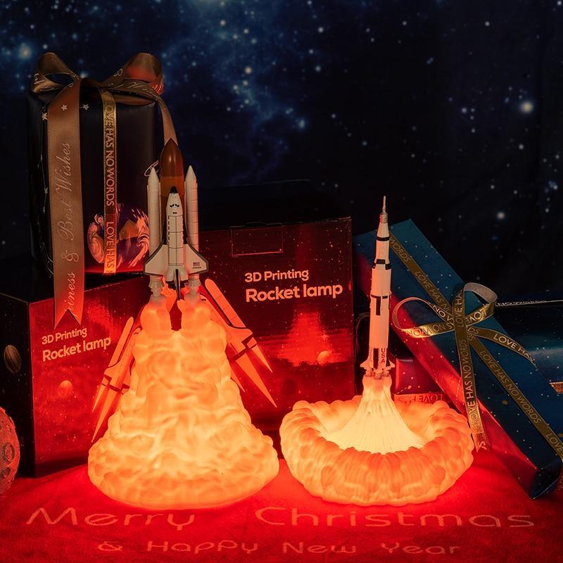New 3D Print Space Shuttle Lamp Night Light For Space Fans Moon Lamp Rocket Lamp As Room Decoration
