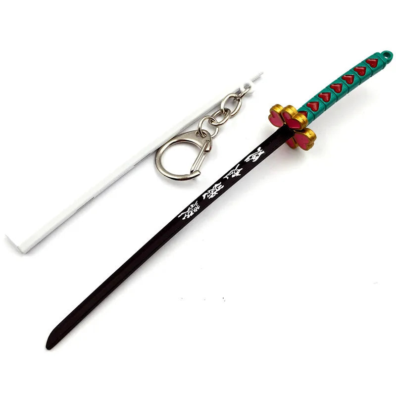 Japan Kimetsu no Yaiba Sword Keychain Cartoon Kamado Tanjirou Blade Of Ghost Weapons anime accessories cosplay Gift