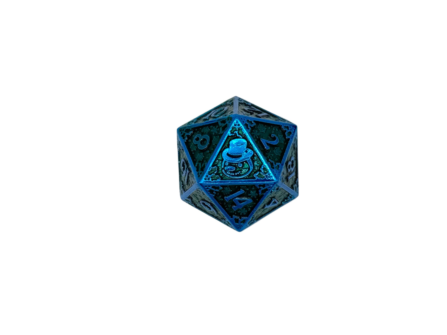 Holiday Mystery Metal D20
