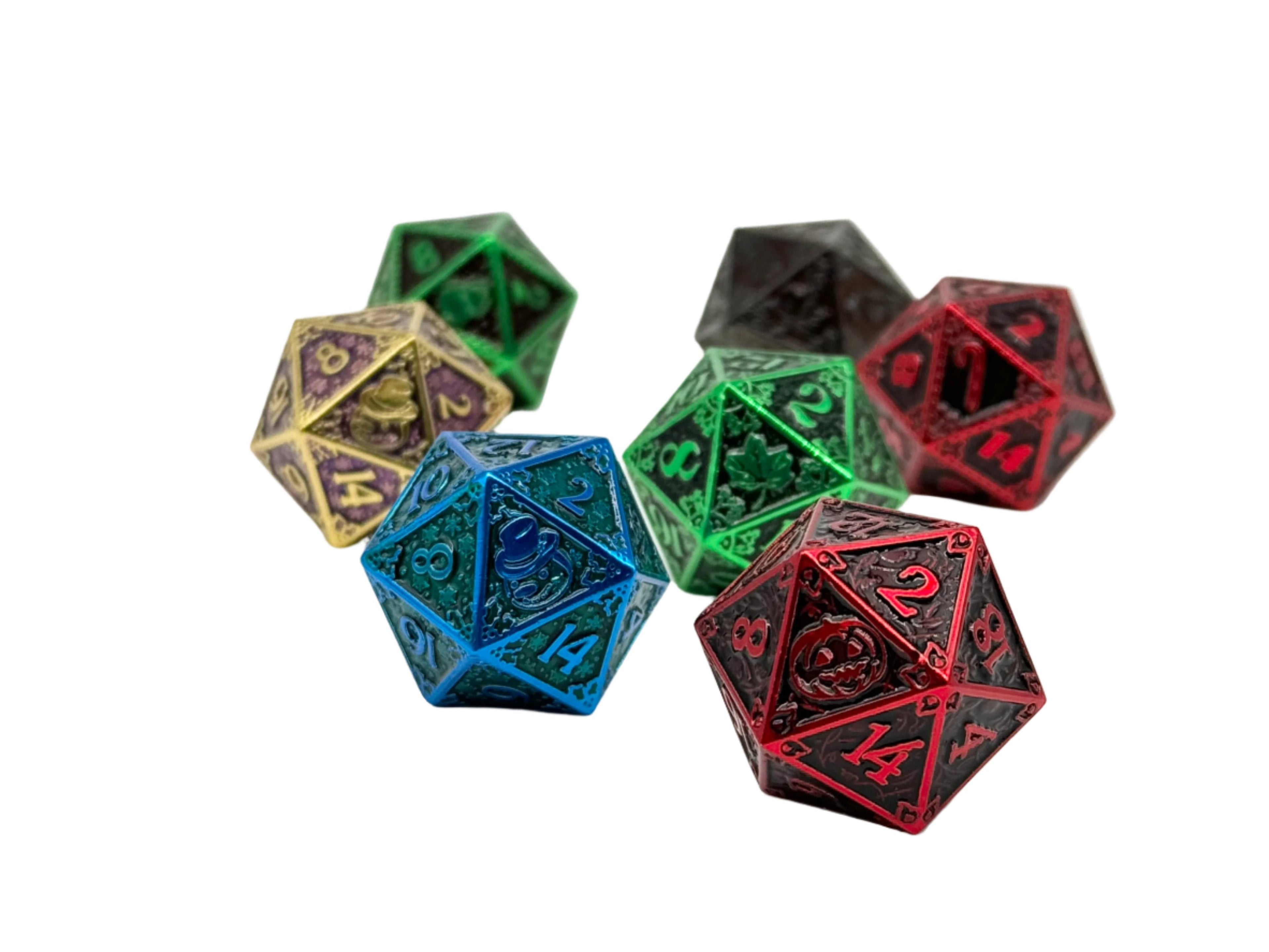 Holiday Mystery Metal D20